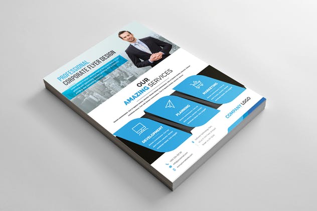 企业招商企业宣传海报模板 Corporate Flyer插图(1)