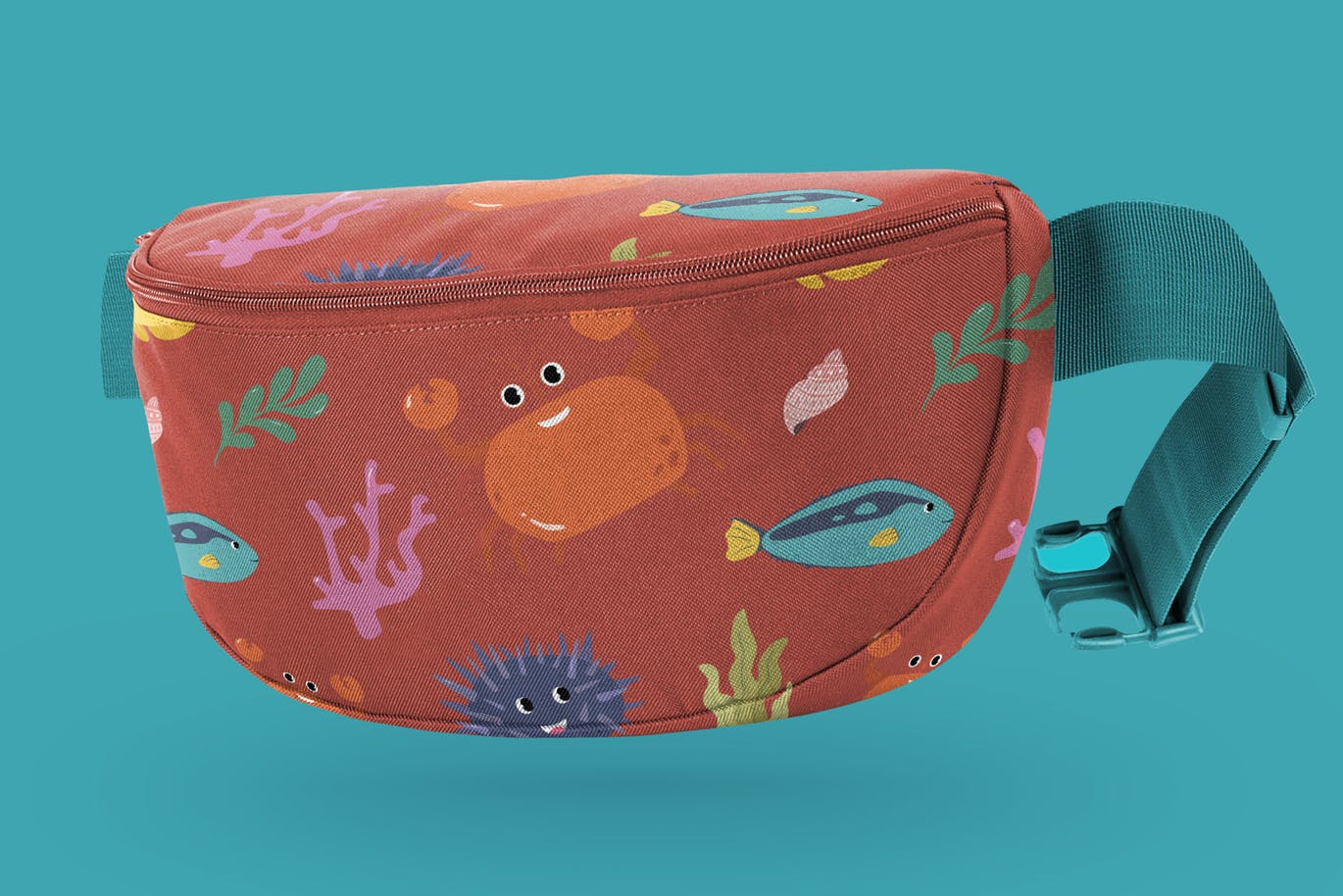 海底世界海底动物主题手绘图案无缝背景素材 Underwater World Seamless Patterns插图(3)