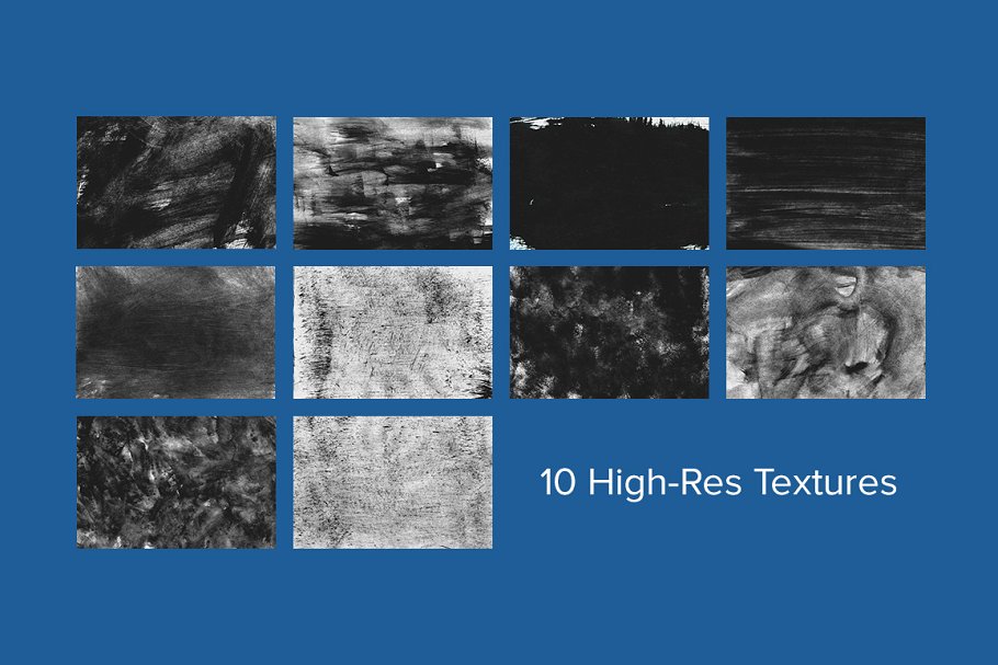 10款复古油画叠层纹理 10 Grunge Paint Overlays插图(1)