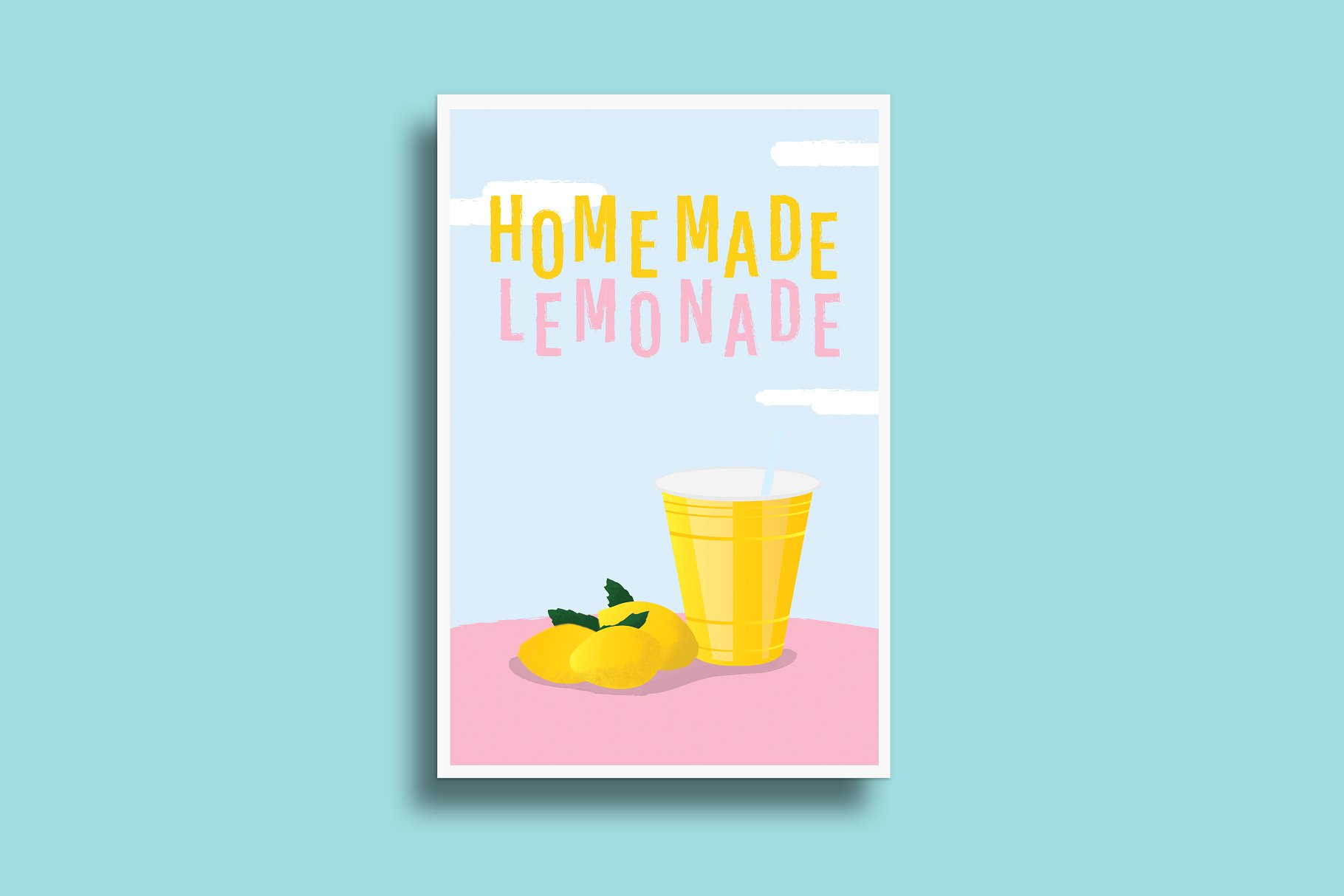 极简主义长方体明信片海报模板 SIMPLE POSTER MOCK UP插图(3)