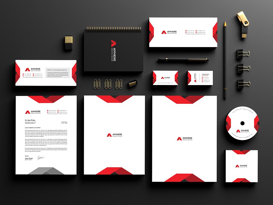 时尚简约的企业形象包装模板下载[ai,eps]插图