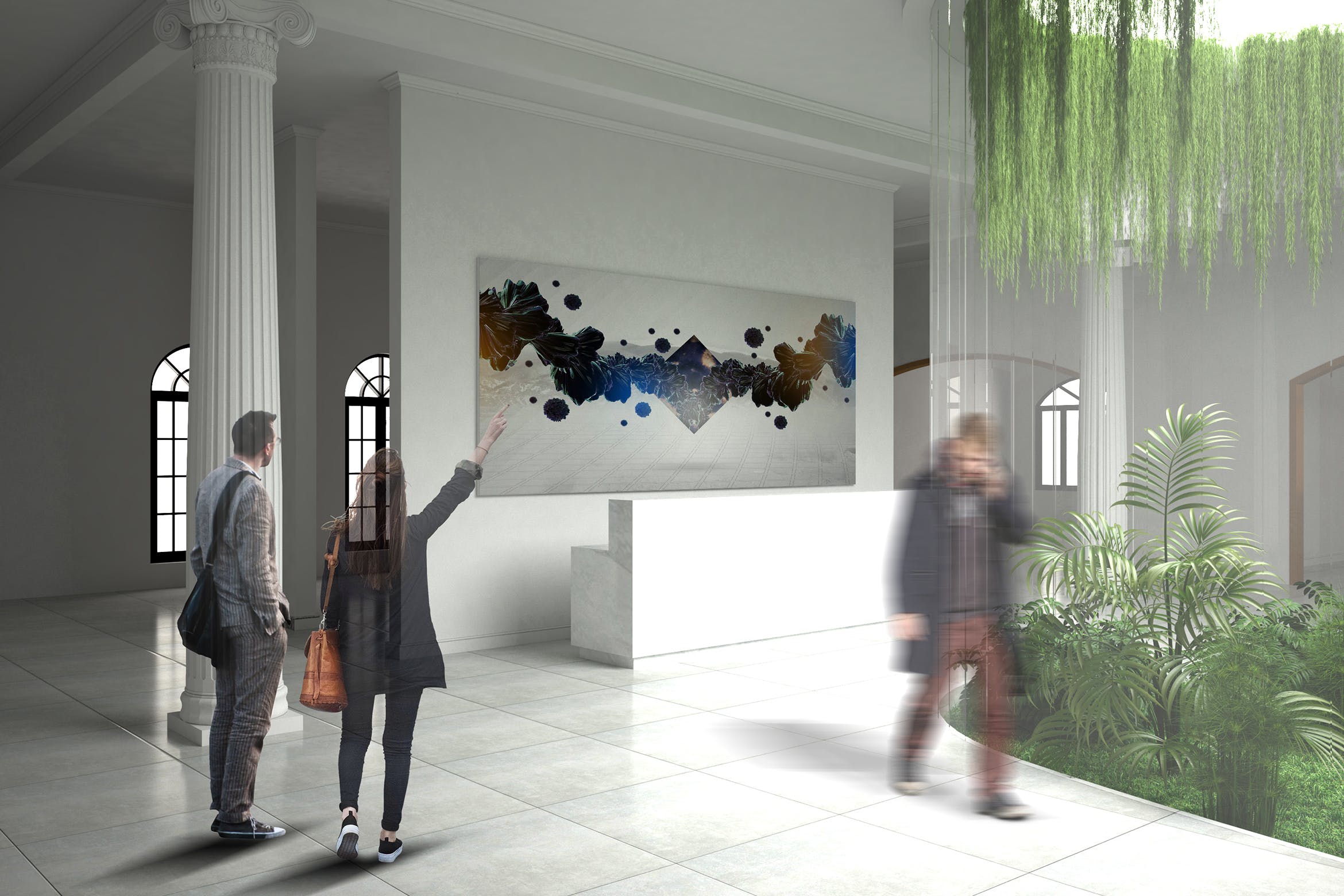 室内设计巨型画框样机模板素材v11 Exhibittion Mockup [vol11]插图