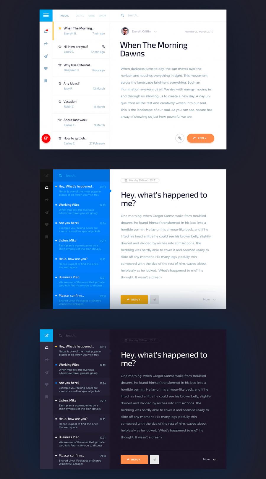 一套支持多种设备分辨率的邮件UI KITS下载[PSD,Sketch]插图(4)