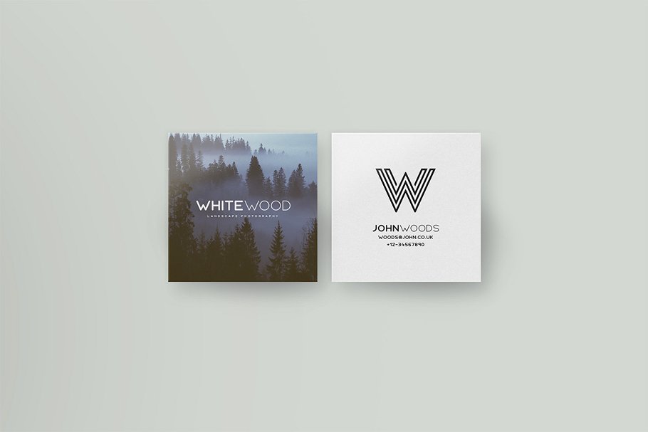 简约明信片贺卡样机 Minimal Card Mockups插图(10)