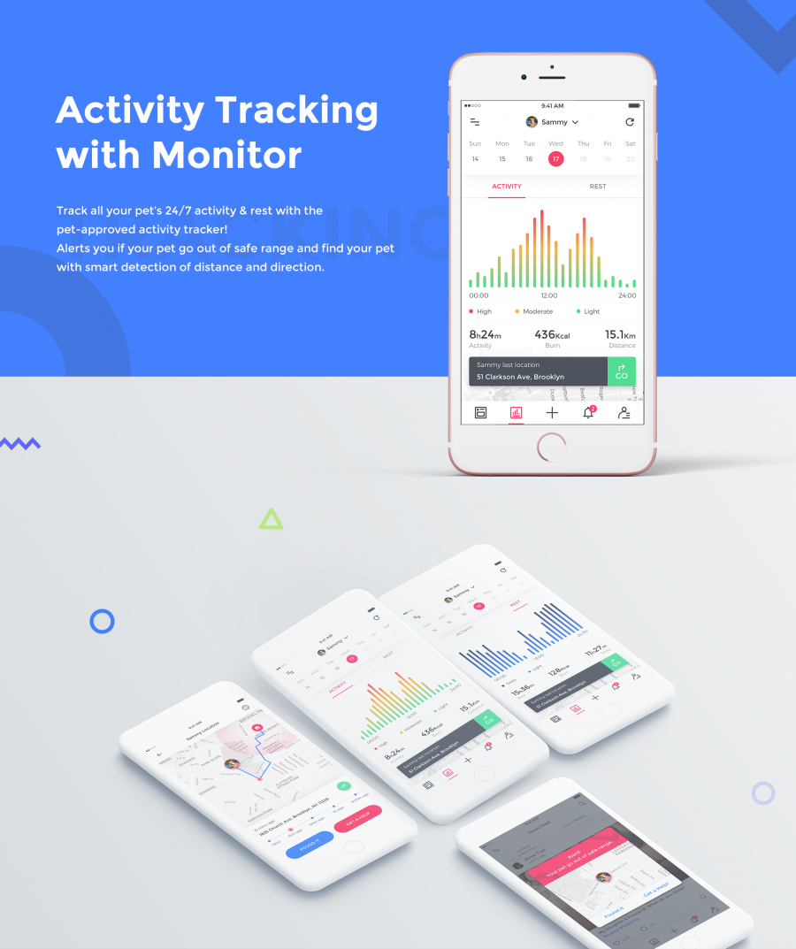 绝对前卫：宠物管理APP UI KITS套装源文件下载[Sketch,XD]插图(3)