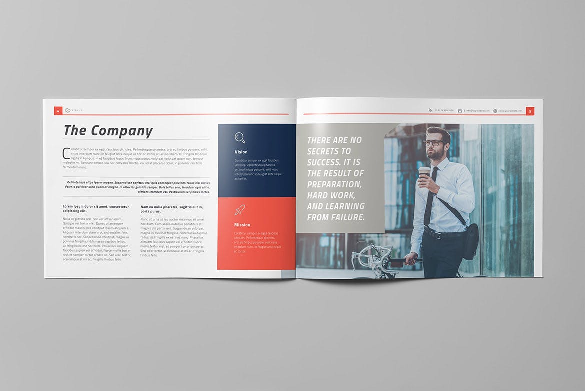 彩色投标招标企业宣传画册设计模板v3 The Proposal Vol.3 – Landscape插图(2)