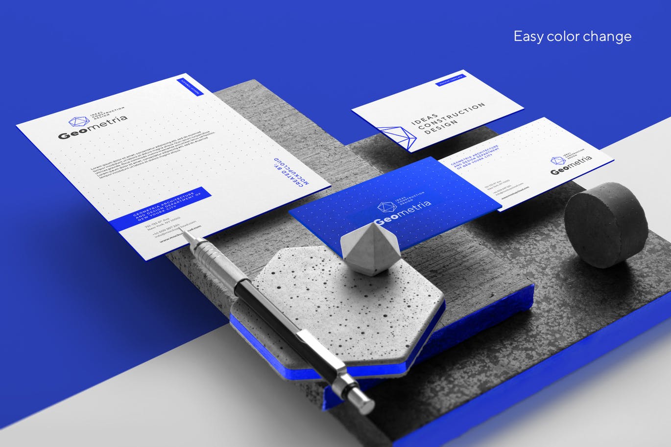 专业的时尚高端轻奢质感房地产品牌设计VI样机展示模型mockups插图(1)