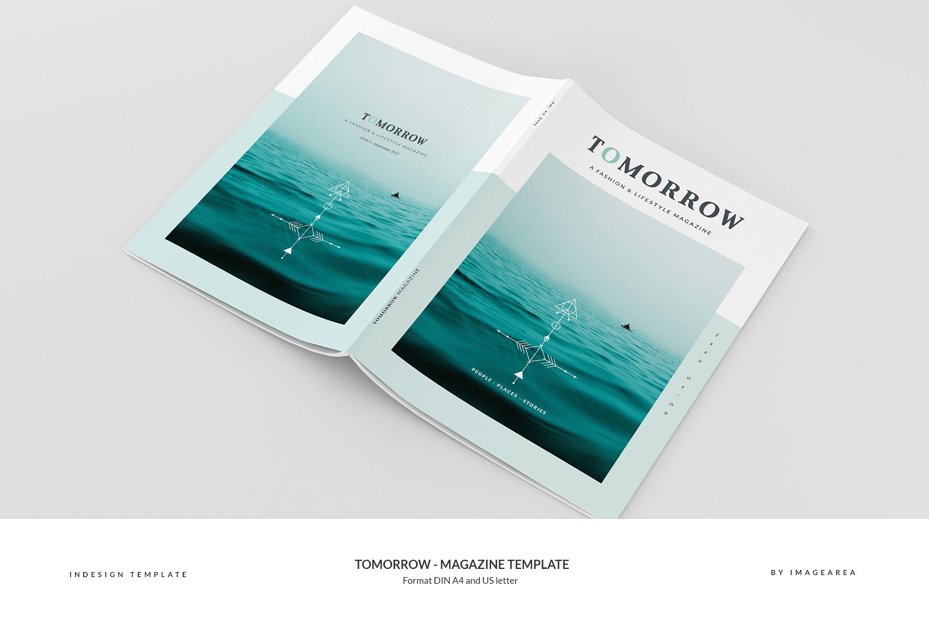 图文并茂排版优秀的专业杂志模板 Tomorrow – Magazine Template插图(1)