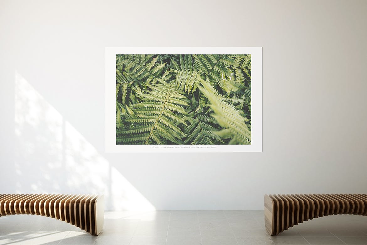 居家大厅大幅画框相框样机素材库精选模板 Poster Mockup插图(5)