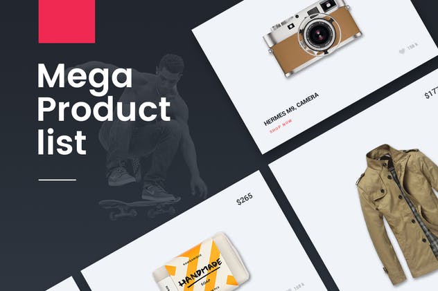 多用途网站项目UI设计模板 Fusion Multipurpose UI Kit插图(1)