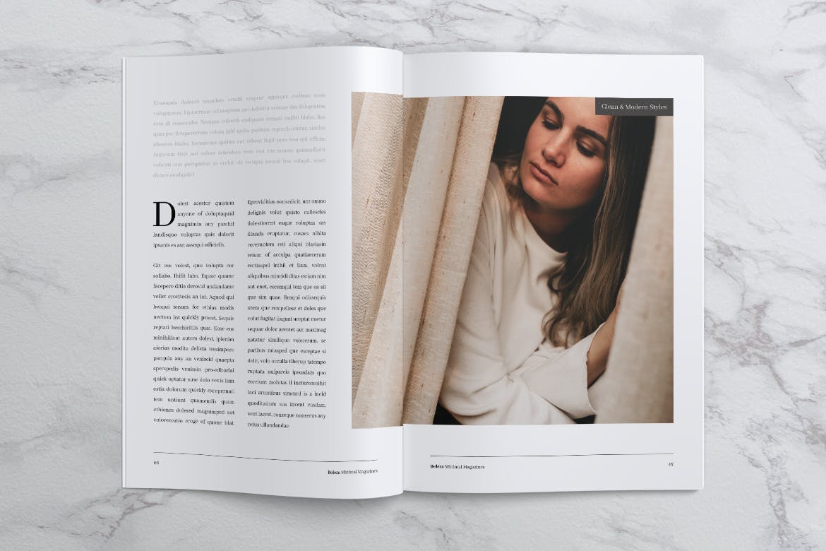 高端优雅时尚服饰杂志版式设计模板 BELEZA Fashion Magazines插图(3)