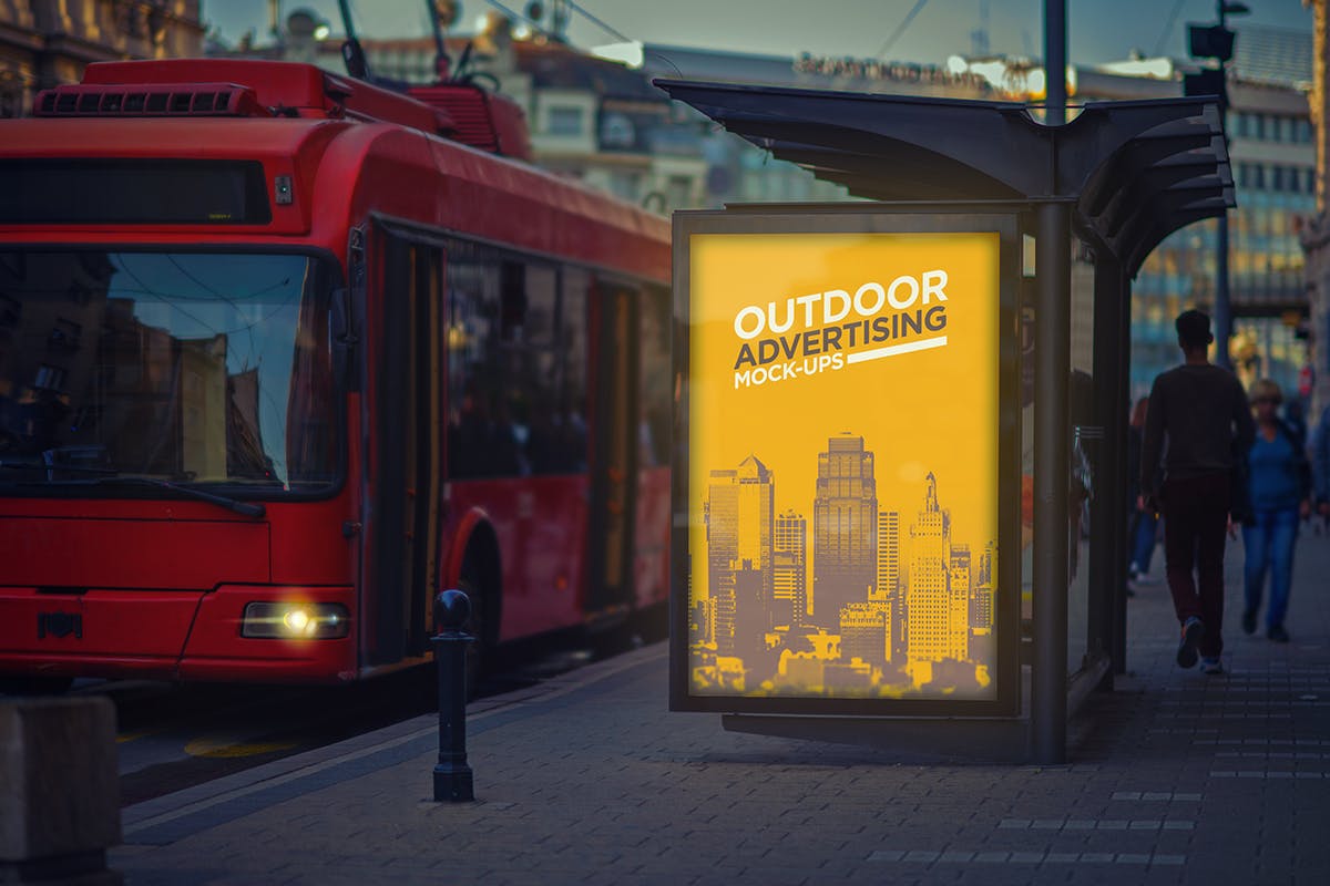 城市户外广告牌/海报样机Vol.1 Outdoor Advertising Mock-Up Vol.1插图