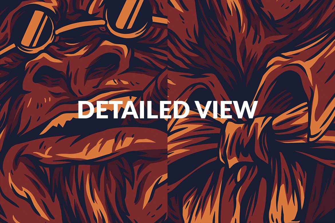 黑手党形象T恤印花图案设计 Mafia Ver 2插图(4)