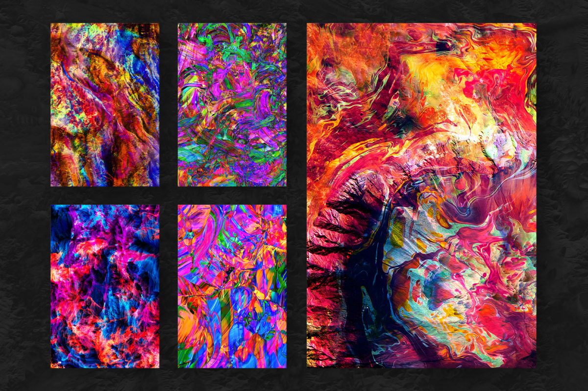 创意抽象纹理系列：15款3D混合油漆纹理&PS笔刷 Verve, Vol. 1 (Exclusive)插图(7)