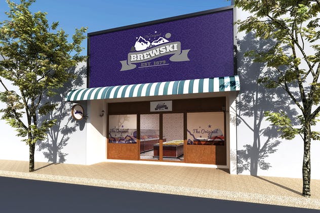 冷饮品牌设计样机模板[不锈钢冰摇杯/马克杯/玻璃杯/纸袋] Branded Products Mock-up V2插图(8)