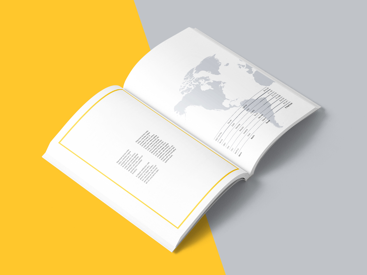 A4标准尺寸图书内页排版设计图样机模板 Photoshop A4 Book Mockup插图(10)