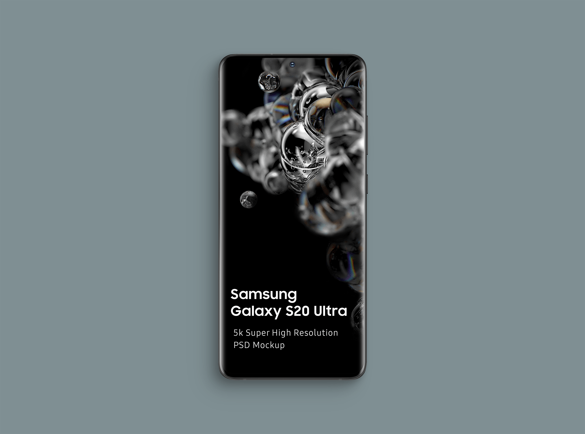 三星智能手机Galaxy S20 Ultra屏幕预览素材库精选样机模板 Samsung Galaxy S20 Ultra Mockup 1.0插图(1)