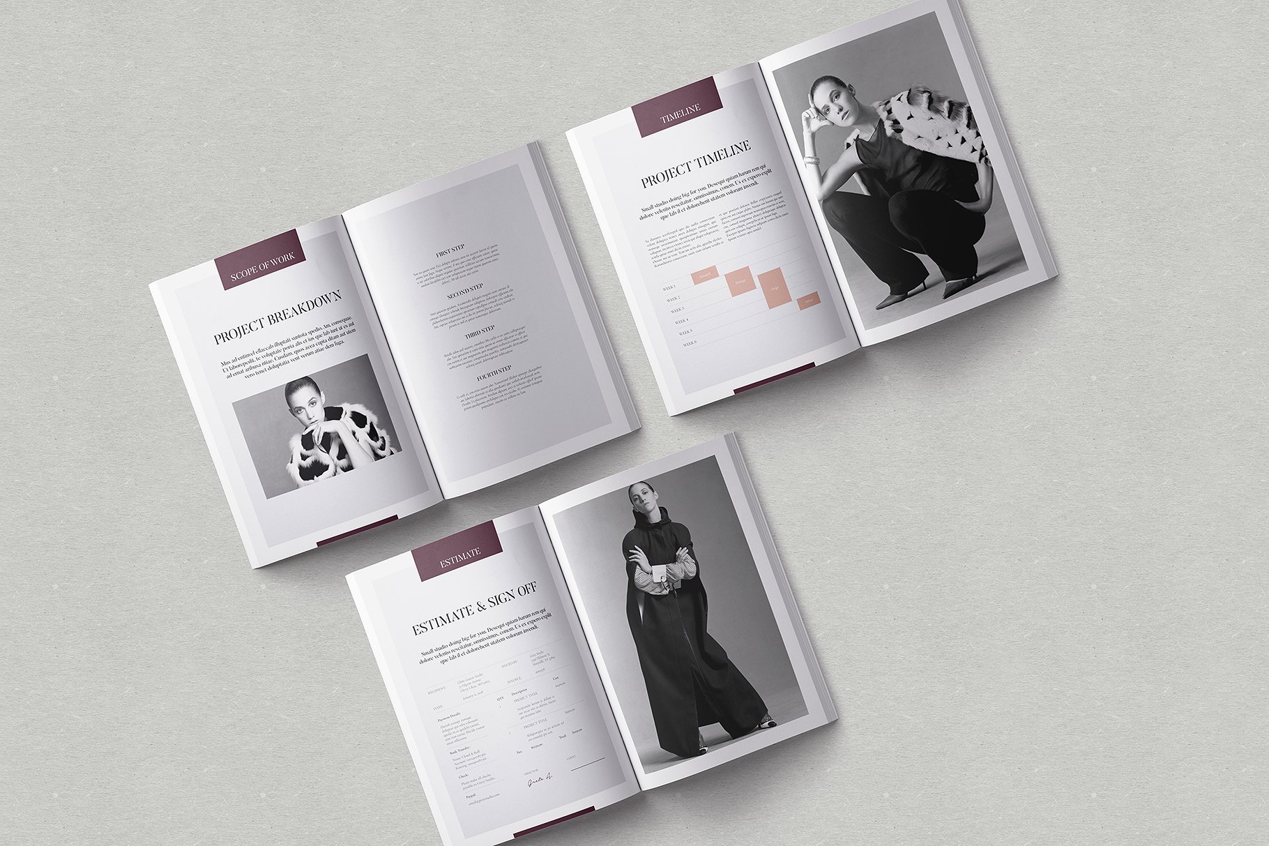 现代优雅的Grete小册子模板插图(5)