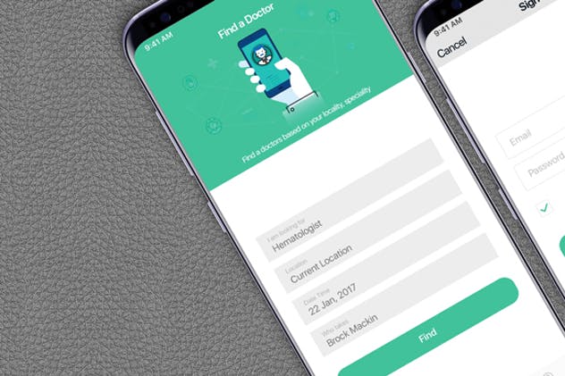 三星智能手机S9应用程序演示设备样机 S9 Mockup插图(1)