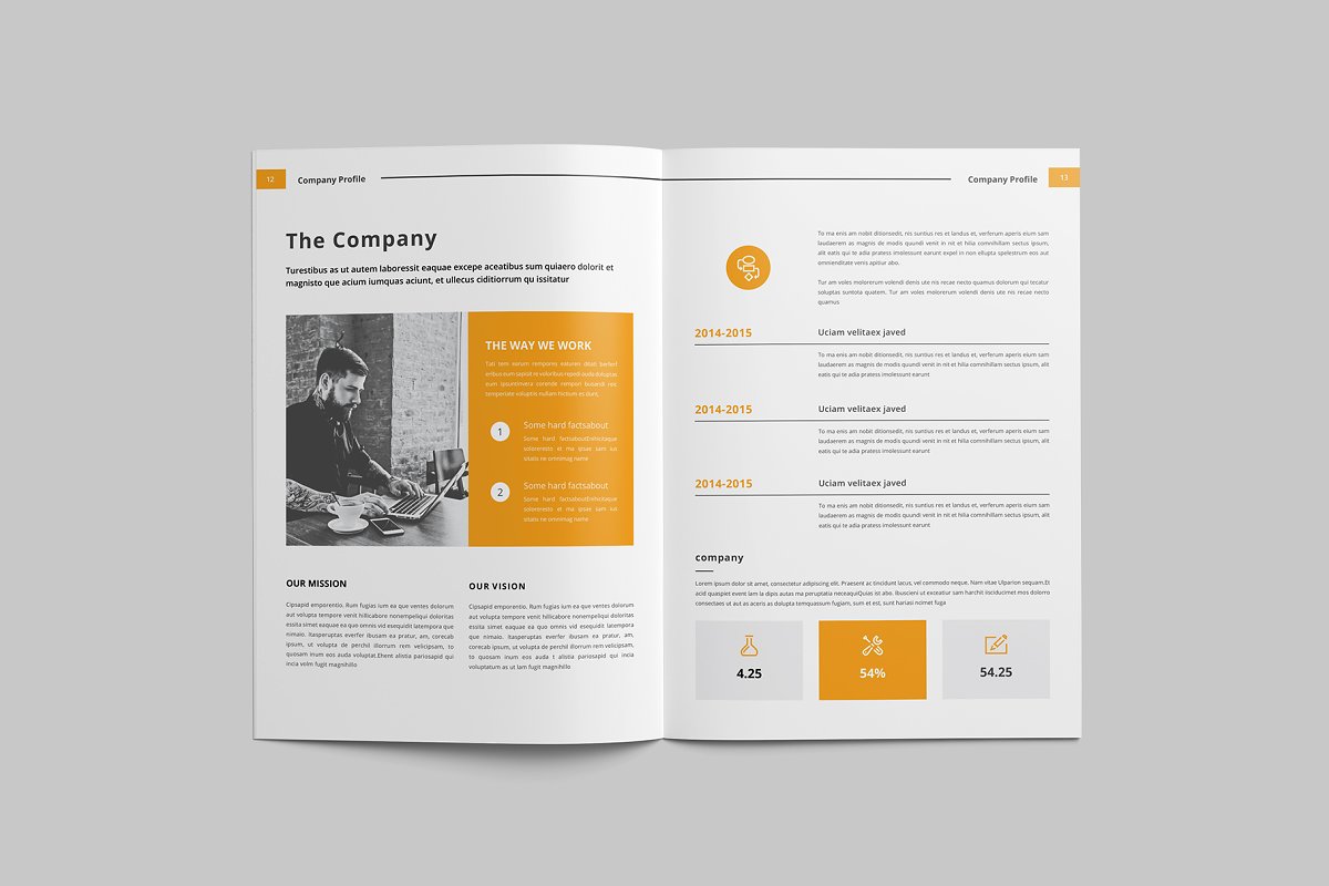 时尚高效企业简介/介绍宣传册模板插图(6)