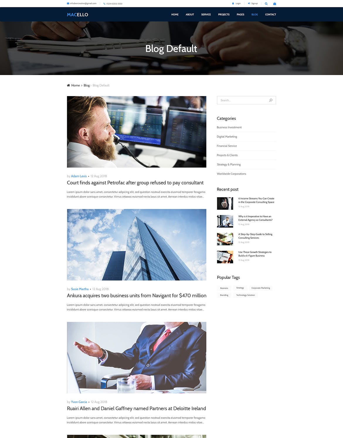 商业网站企业官网设计PSD模板 Macello | Business Psd Template插图(12)
