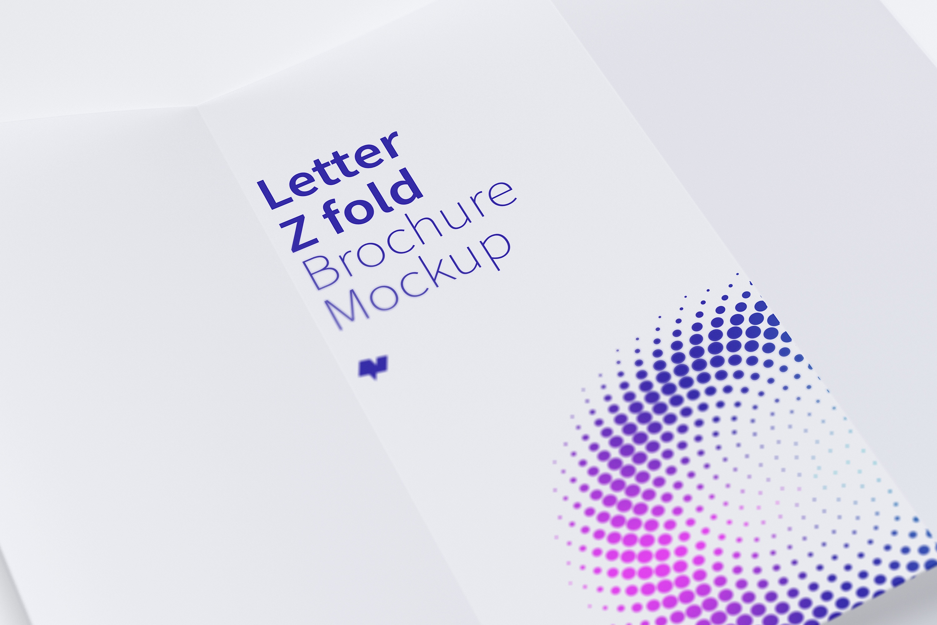 三折页企业宣传单设计效果图样机03 Letter Z Fold Brochure Mockup 03插图