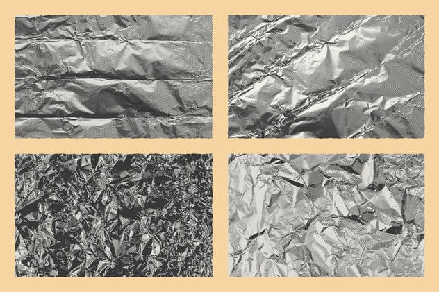 箔纸锡纸折叠皱褶纹理设计素材包 Fold Texture Pack 1.5插图(3)