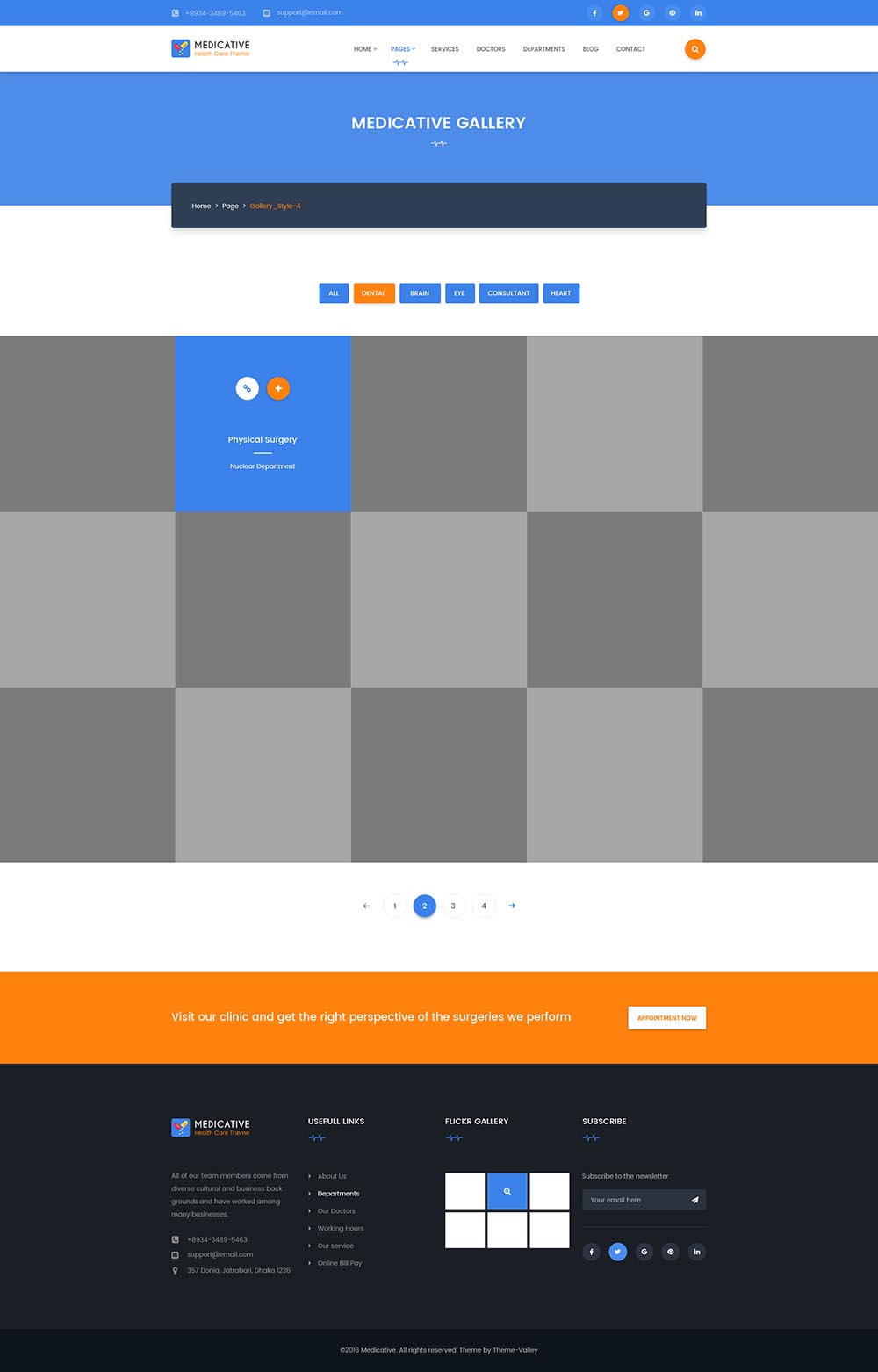 一套完美的医疗健康网站设计模板 Medical Website Template插图(11)