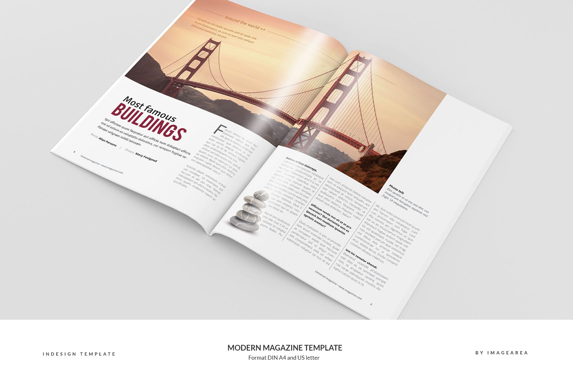 现代摩登城市宣传杂志画册模板 Modern Magazine Template插图(4)