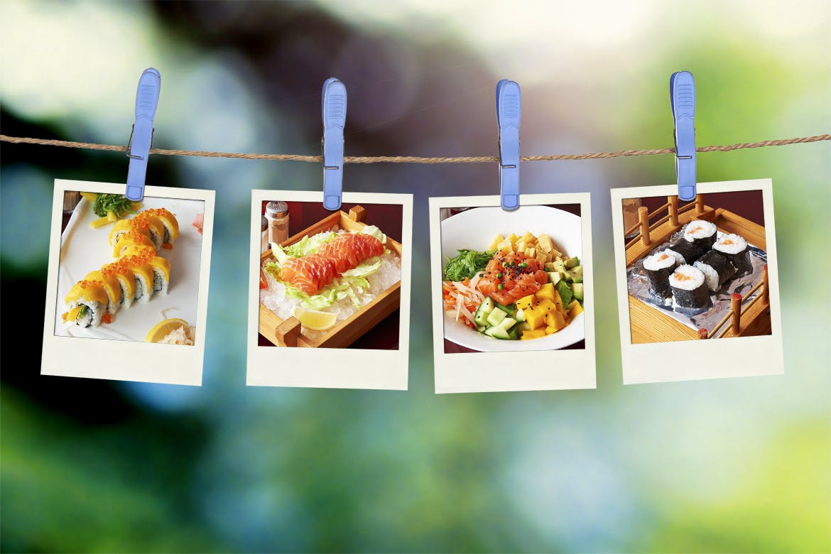 冲洗照片暗房照片晾晒相框样机素材库精选模板 Instant_Frame_Mockup插图(1)