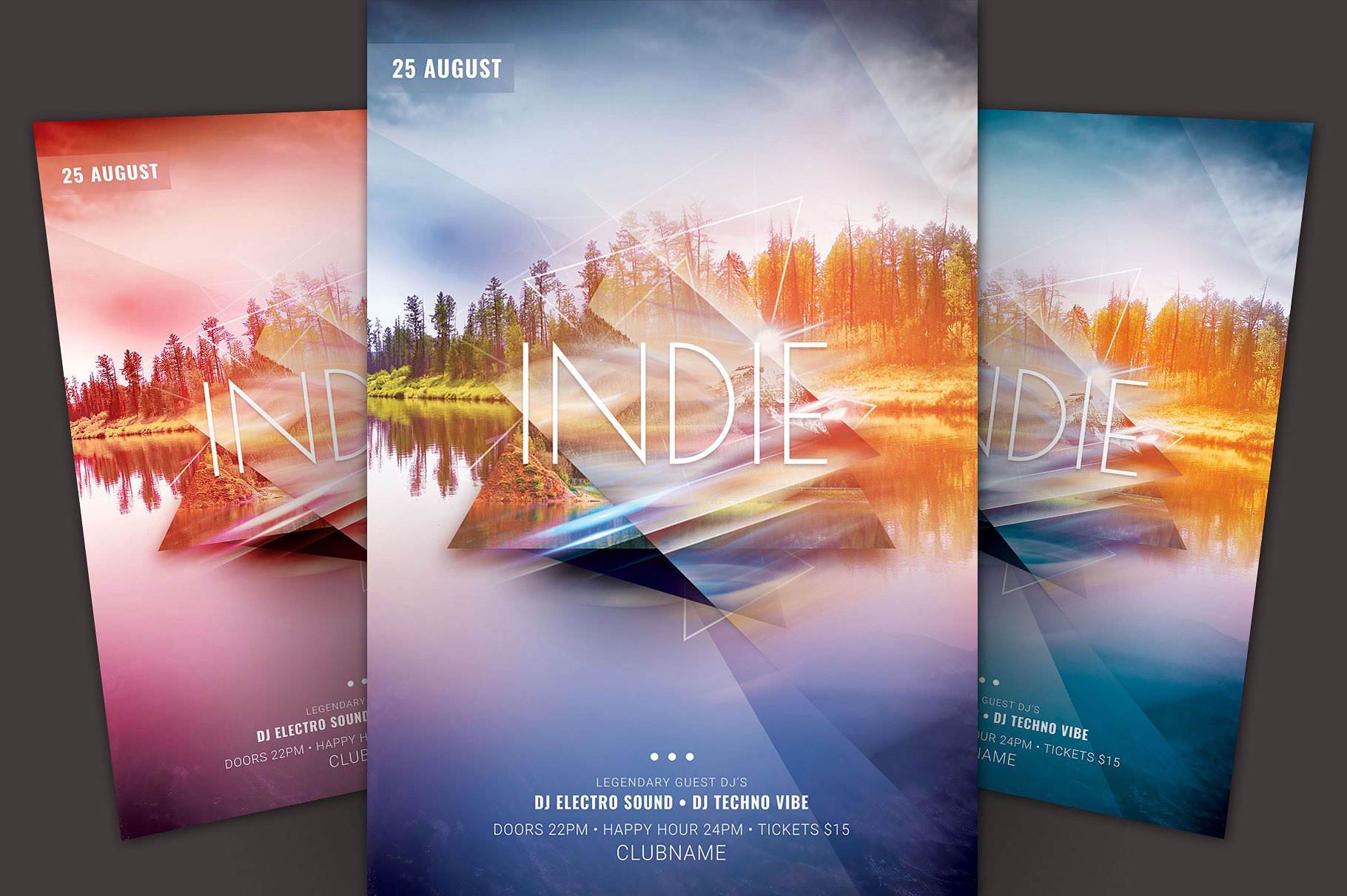 独立音乐节传单模板 Indie Flyer Template插图