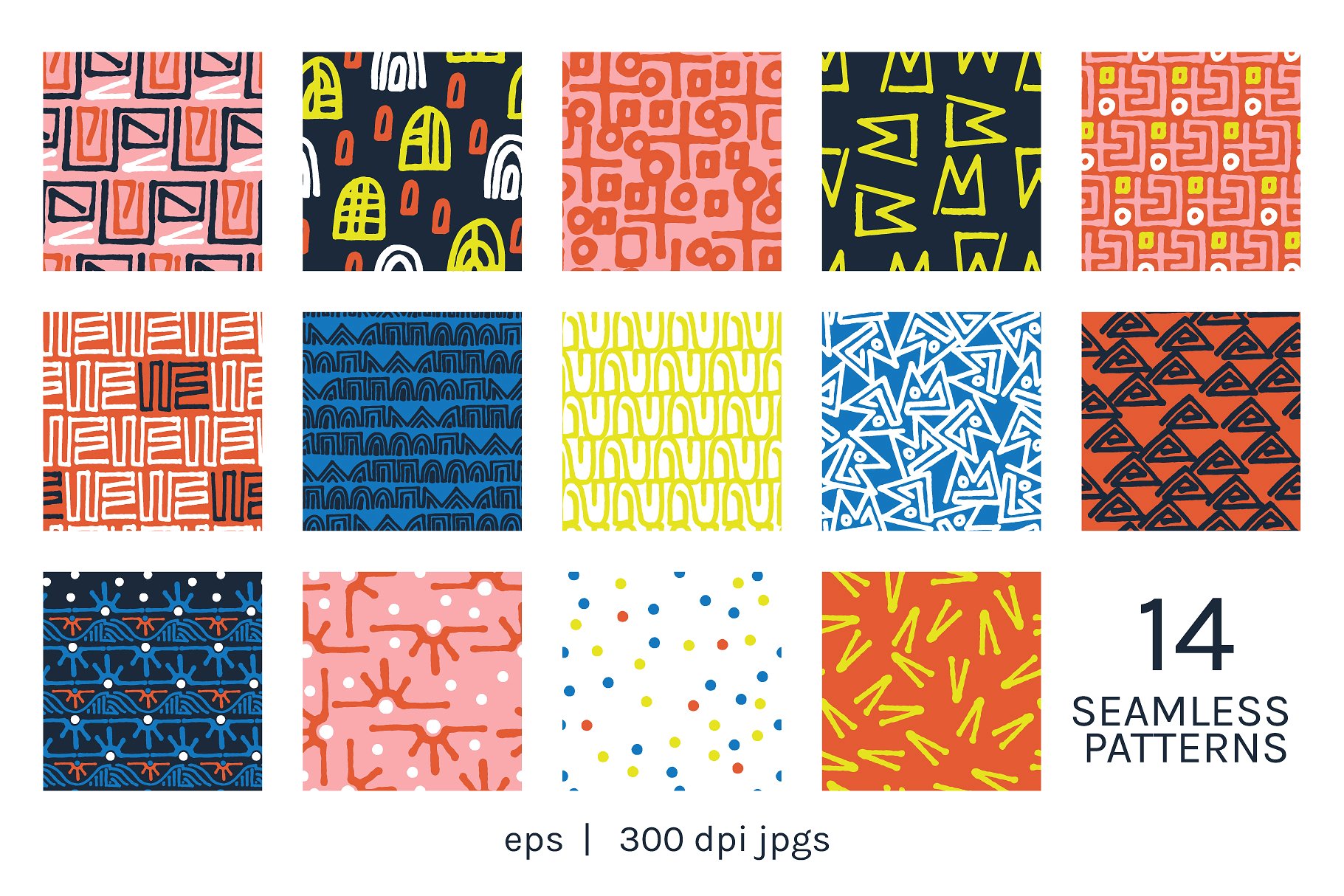 抽象传统部落线条图案纹理 Abstract Tribal | Boards + Patterns插图(4)