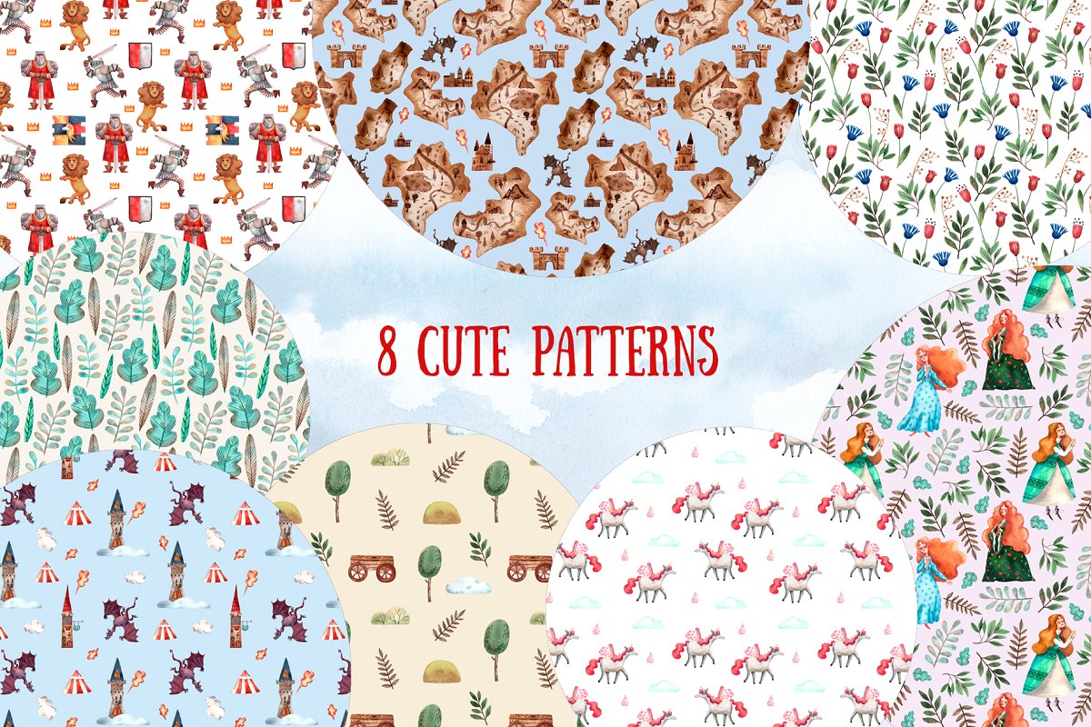 古老的童话故事水彩插画合集插图(7)