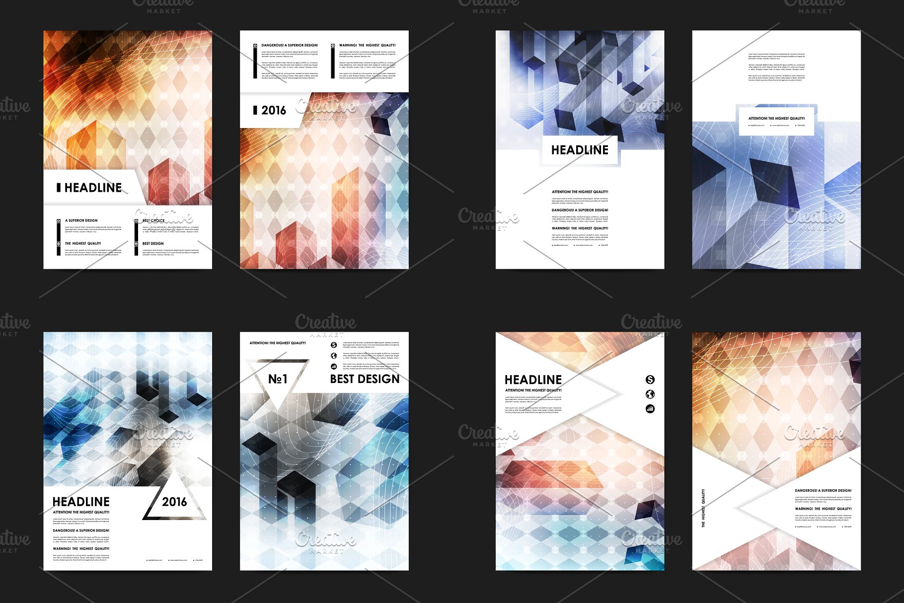 50+商业企业介绍宣传传单模板 50+ Business Flyers Bundle插图(11)