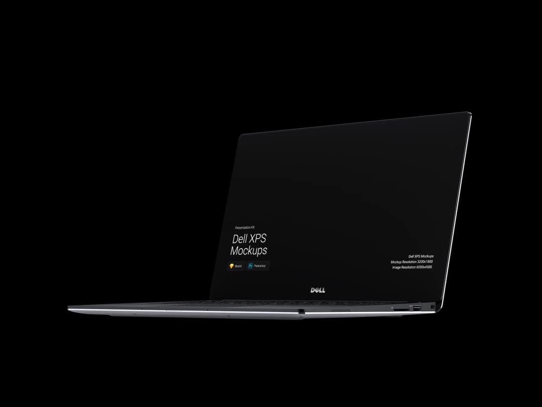 超级主流桌面&移动设备样机系列：Dell  XPS 超极本样机 [兼容PS,Sketch;共1.9GB]插图(1)