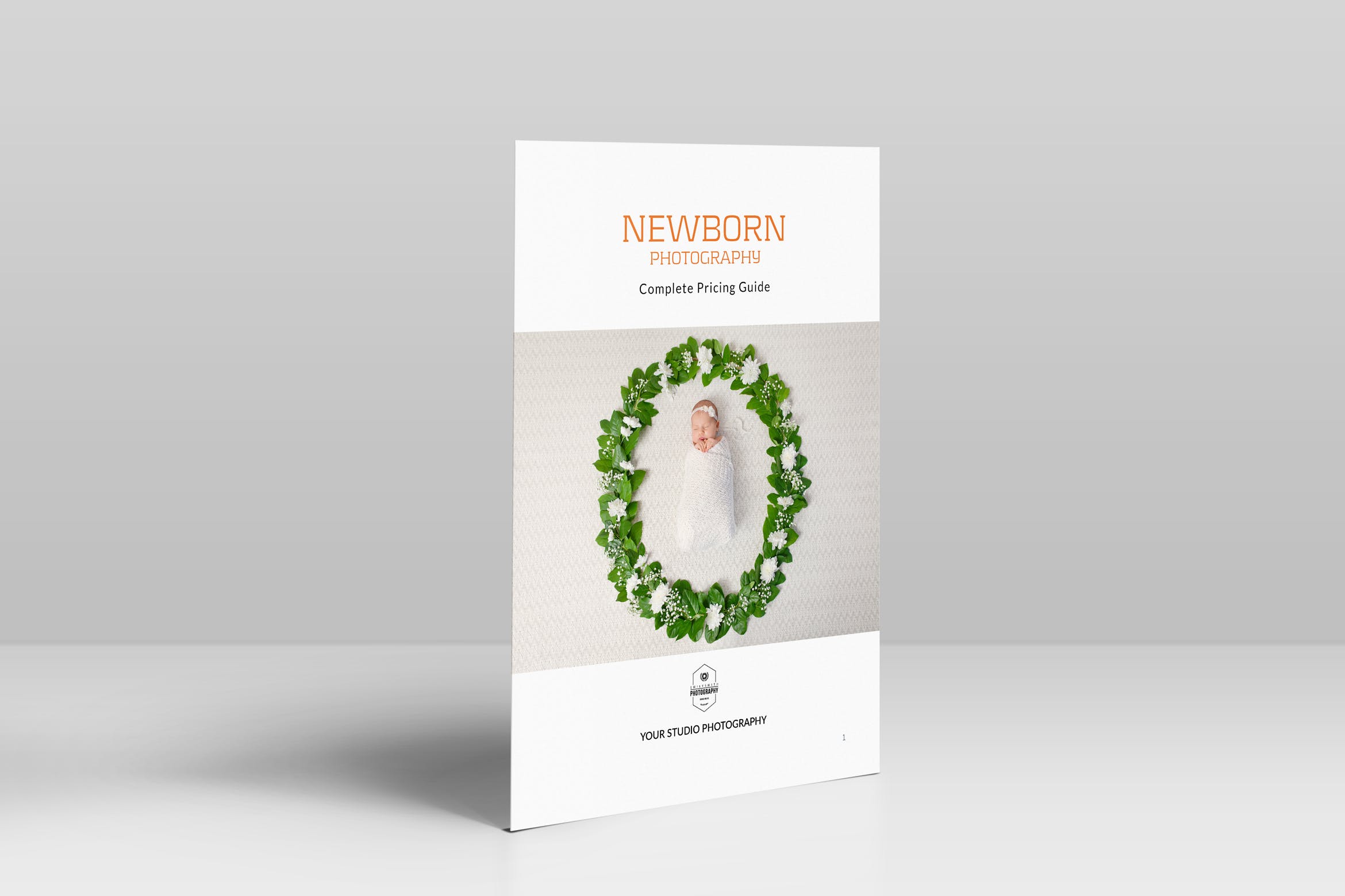初生婴儿新生婴儿艺术摄影写真报价单设计模板 Newborn Photography Pricing Guide插图