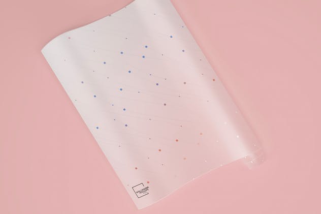 墙纸设计卷轴PSD样机1 Wallpaper Rolled PSD Mockups 01插图(3)