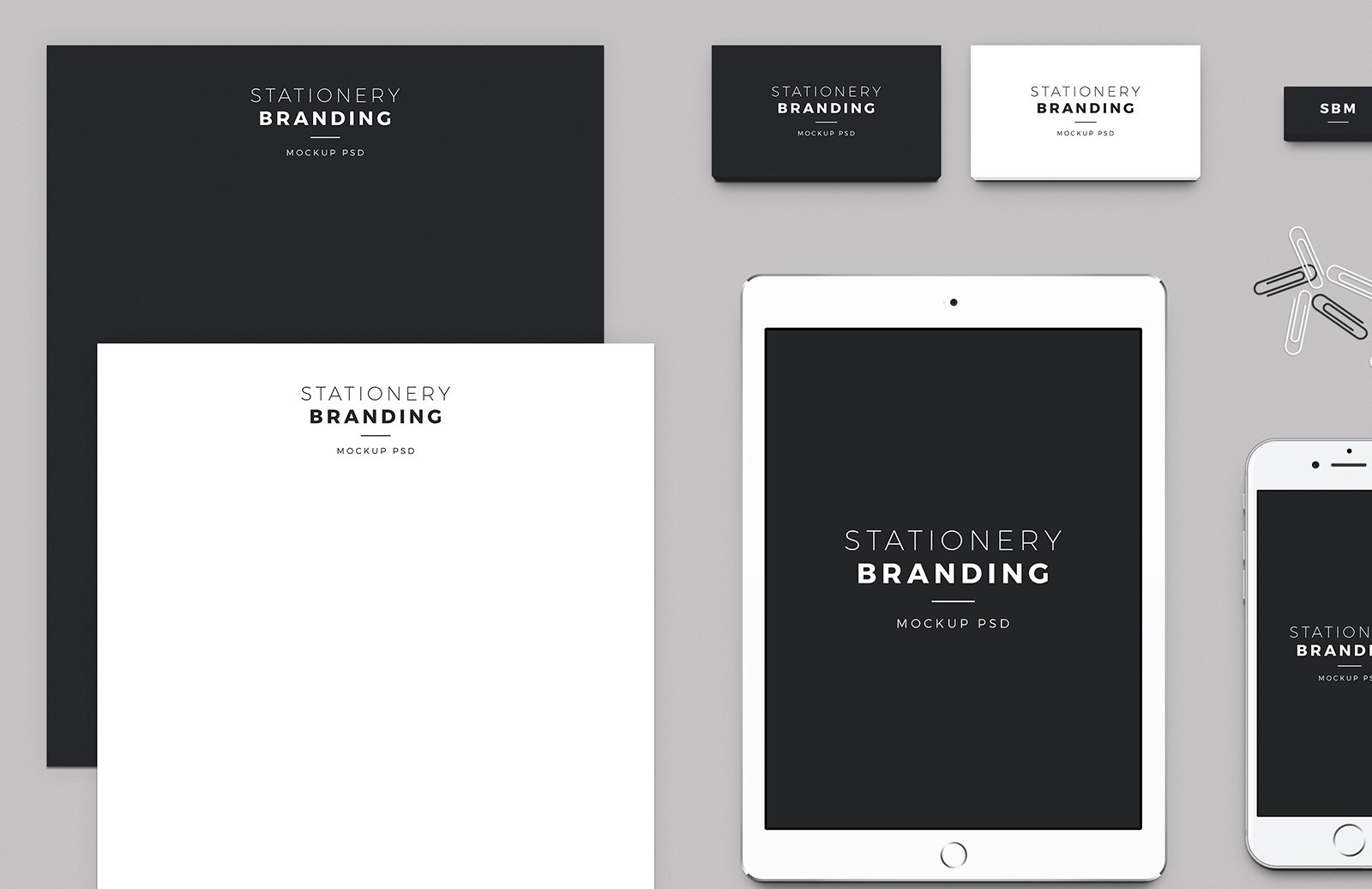 免费文具品牌样机 Free Stationery Branding Mockup Pack插图(1)