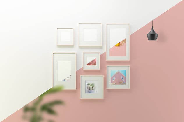 摄影艺术作品/海报画框样机模板 Picture Frame Mockup插图(3)