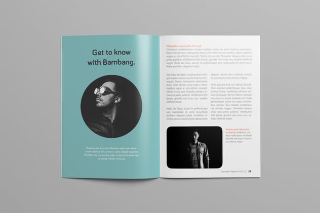 多用途杂志/画册/企业内宣INDD设计模板 Rounded Magazine插图(11)