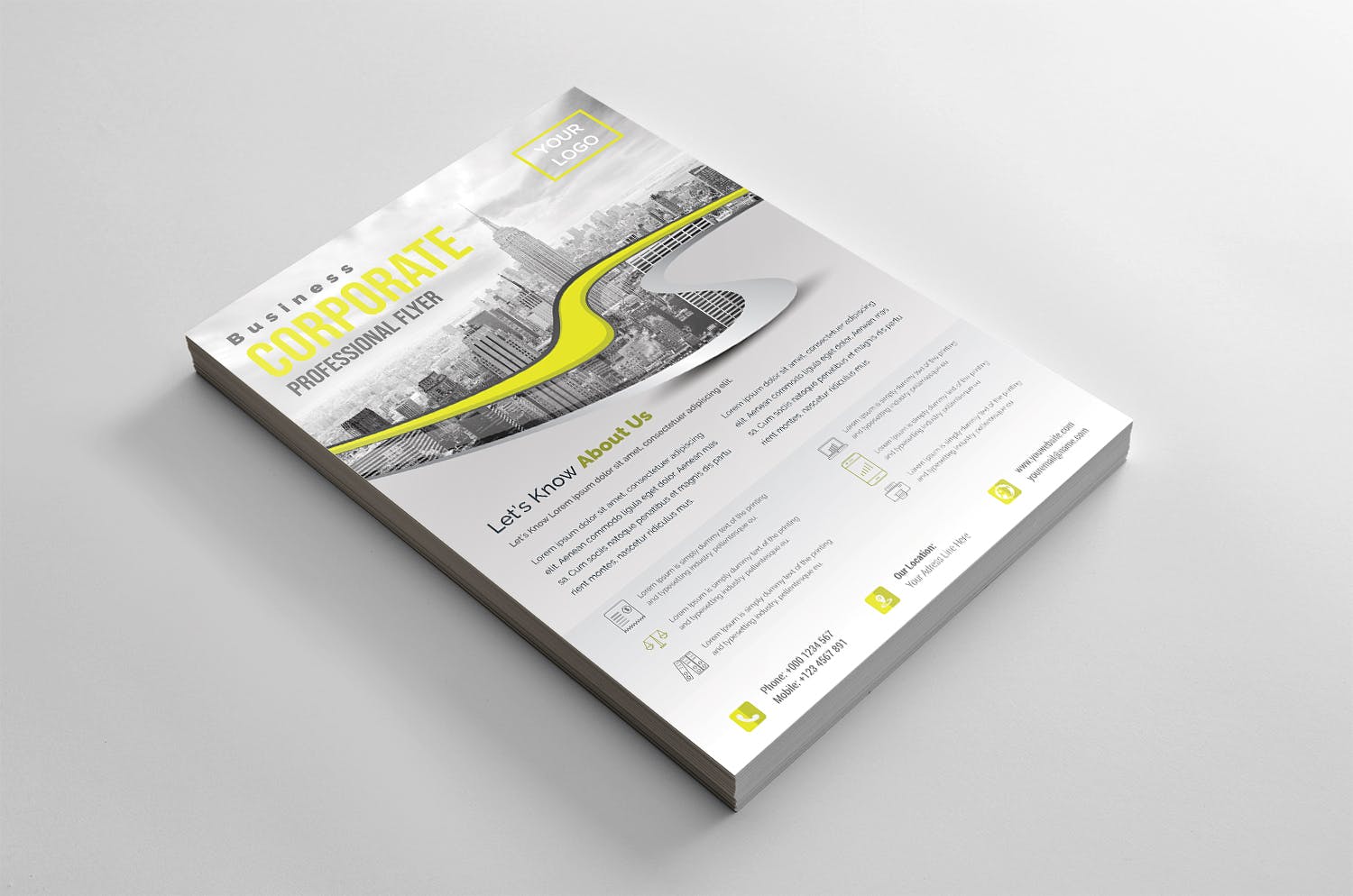 商务合作/企业宣传传单设计模板 Corporate Flyer插图(2)