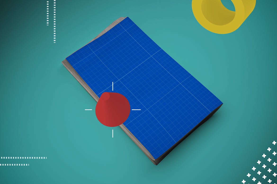 报纸版式设计效果图样机素材库精选模板 Abstract Newspaper MockUp插图(8)