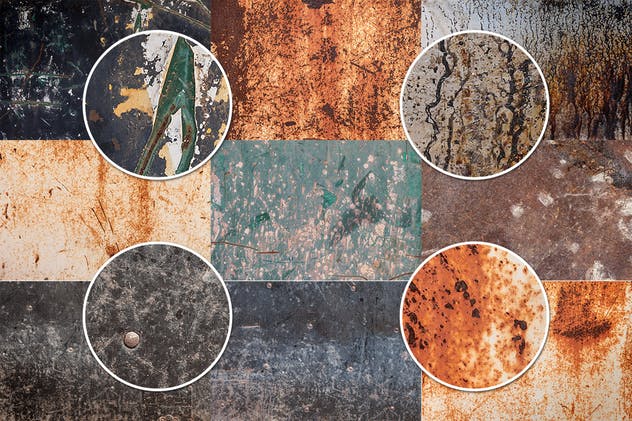 34款金属锈蚀纹理背景Vol.1 Rust Textures Volume 1插图(1)