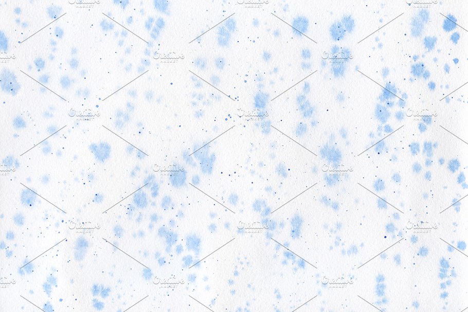 6款手绘水彩纸张纹理 Set of watercolor textures插图(3)