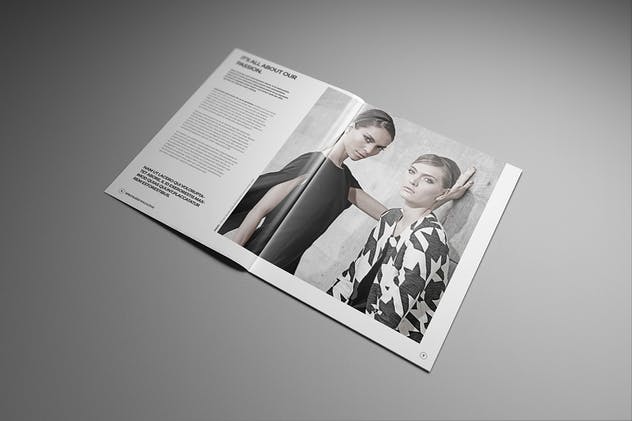 美国信纸规格时尚杂志宣传册样机 US Letter Brochure Mockups插图(14)