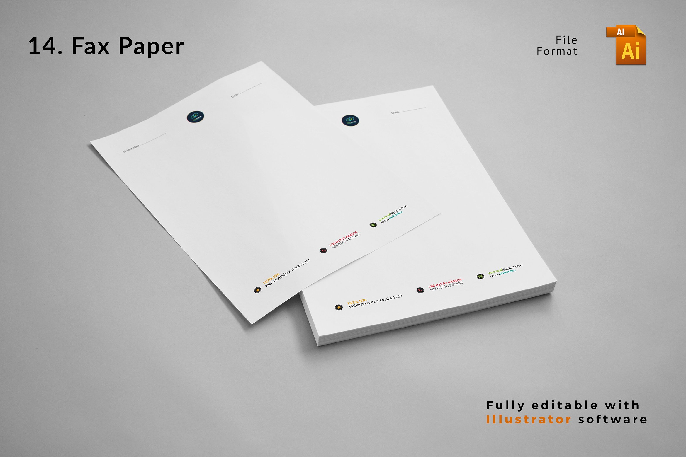 超级品牌 VI 展示样机集合 Branding Corporate Identity插图(15)