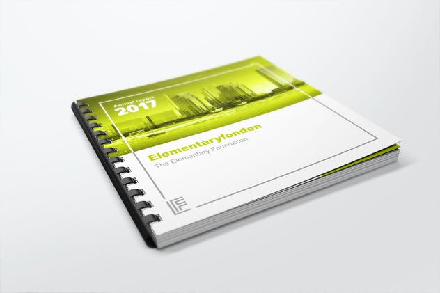 方形活页记事本样机模板V3 Comb Bound Book Mockups 3插图(2)