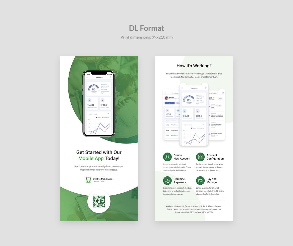 创意APP应用DL传单设计模板 Flyer DL – Creative App插图(7)