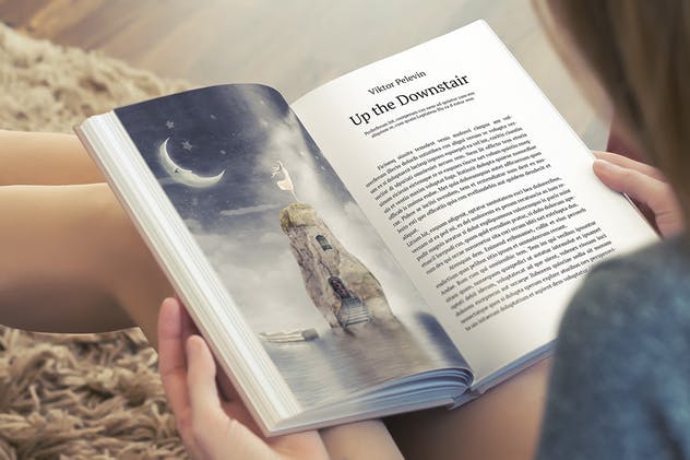 精装设计硬封面书印刷品样机 Book Mockup / Hard Cover Edition插图(6)