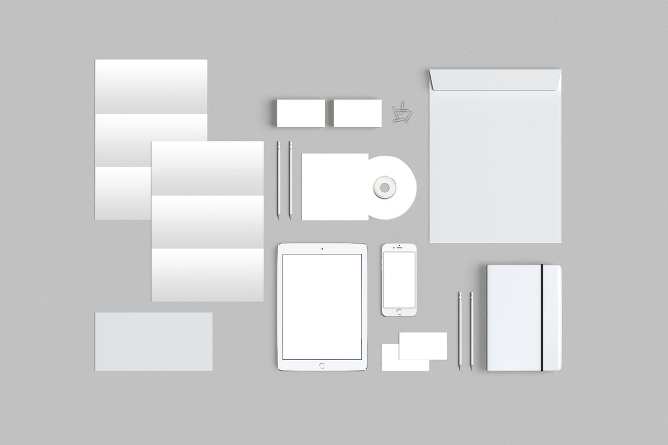 品牌VI标识设计企业办公文具素材库精选模板06 Brand Identity / Stationery Mockup 06插图(1)